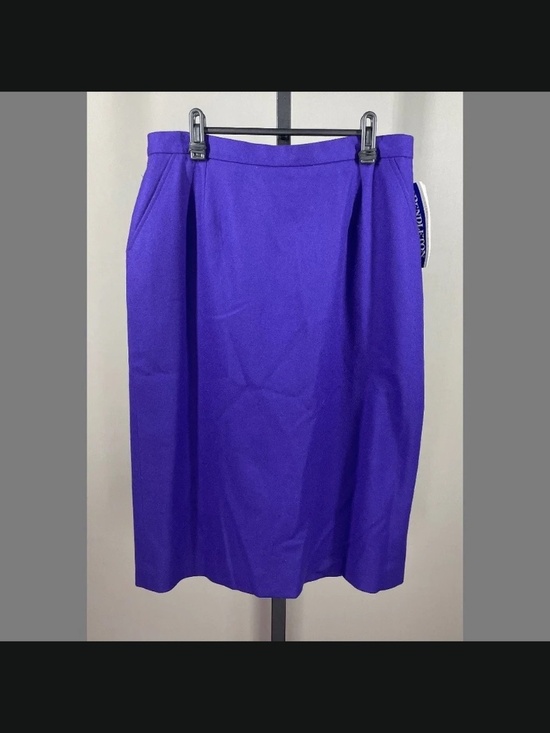 Pendleton Dresses & Skirts - NEW Pendleton Skirt Womens 14 deep purple wool straight pencil vintage classic